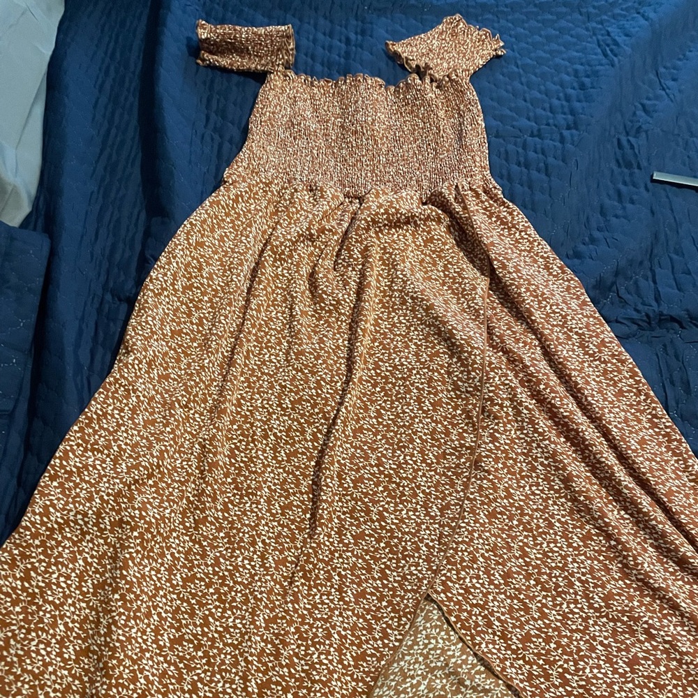 Shein off the shoulder summer dress